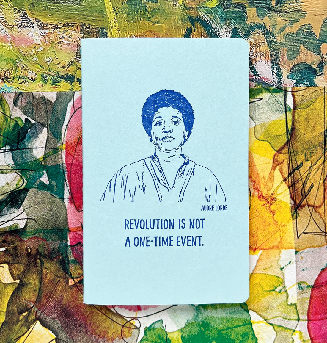 Audre Lorde letterpress notebook