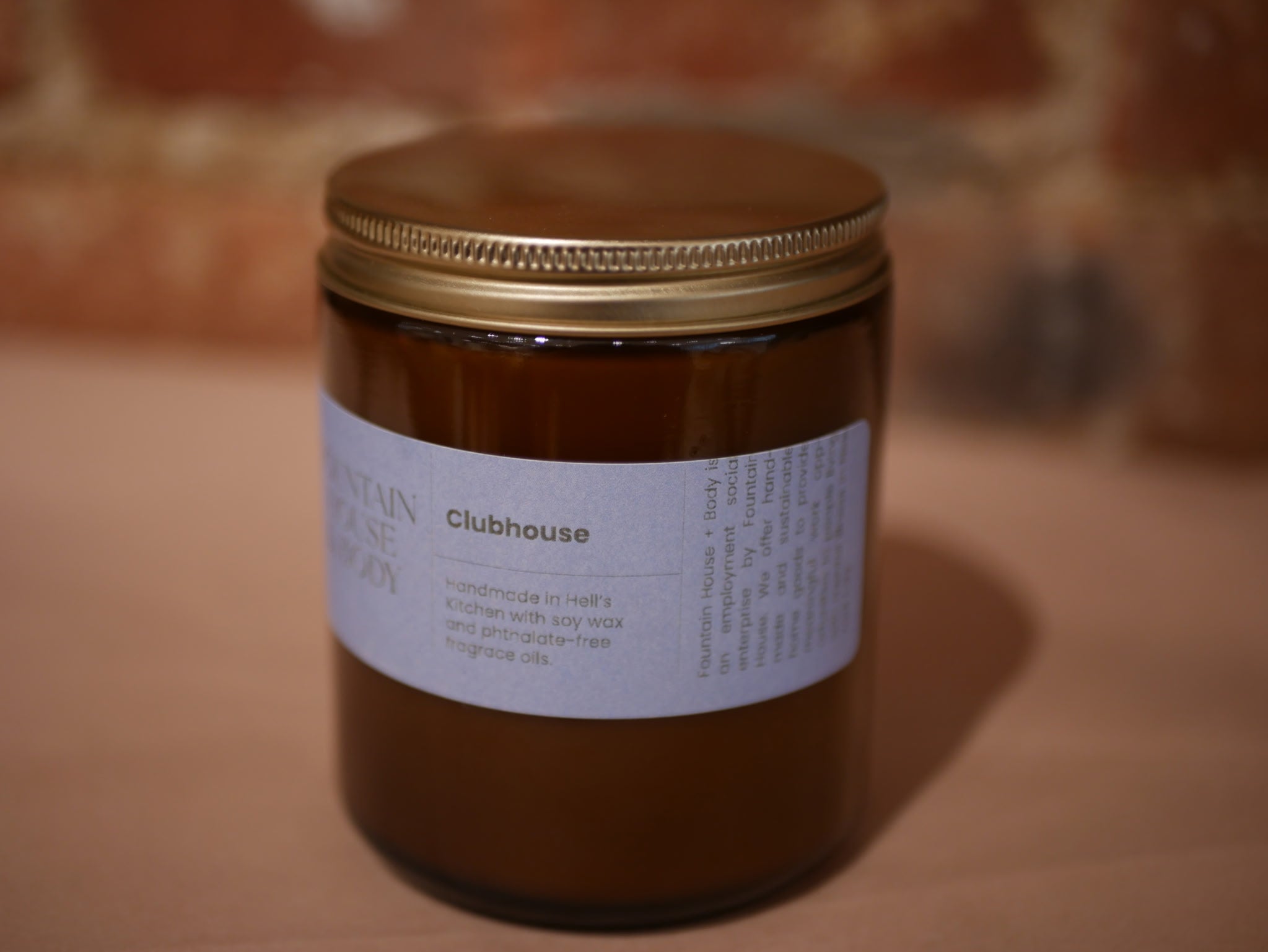 Hand Poured Soy Candle 7.2 oz --CLUBHOUSE