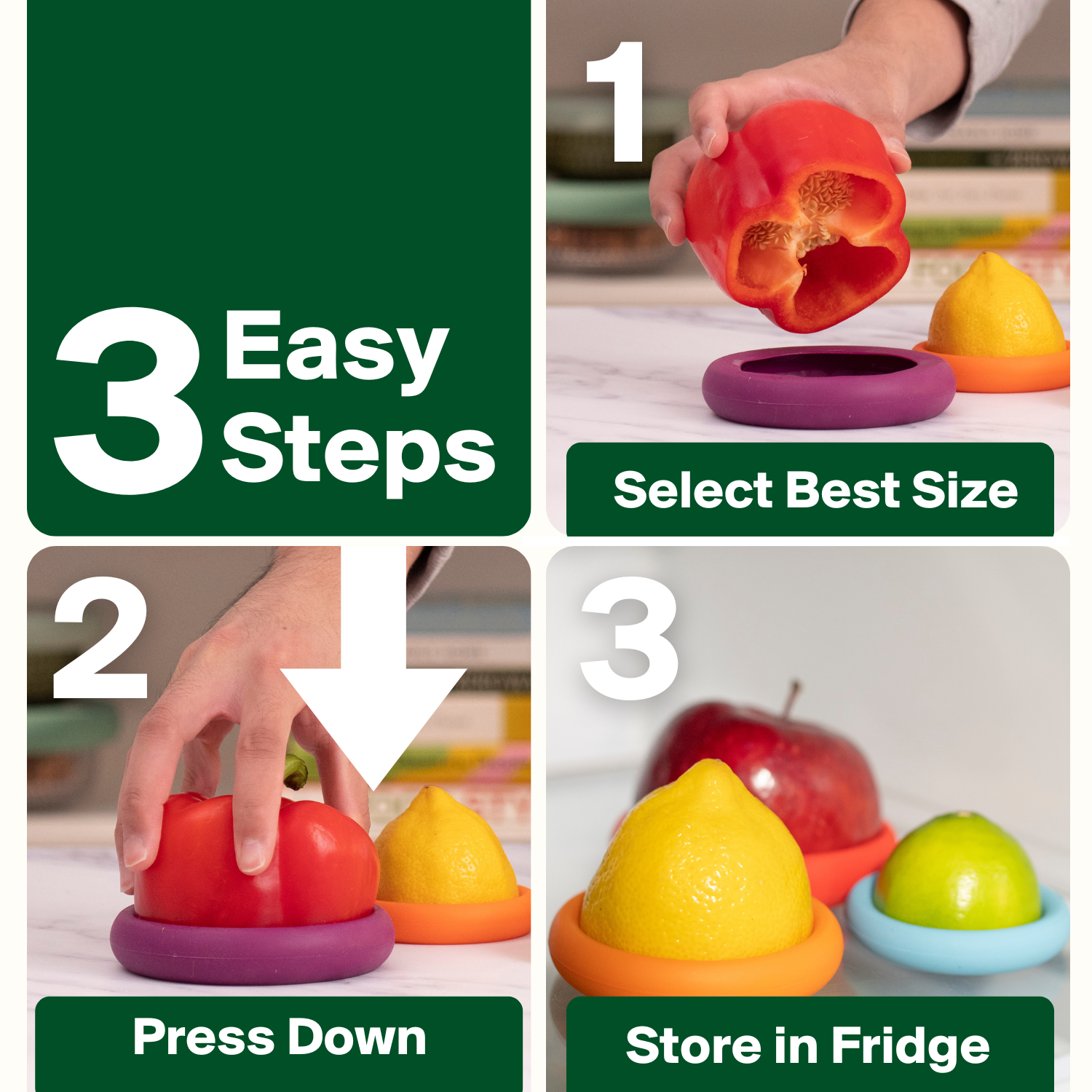 Reusable Silicone Food Savers – Autumn Harvest (Set of 5)