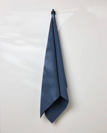 Midnight Blue Waffle Bath Towel