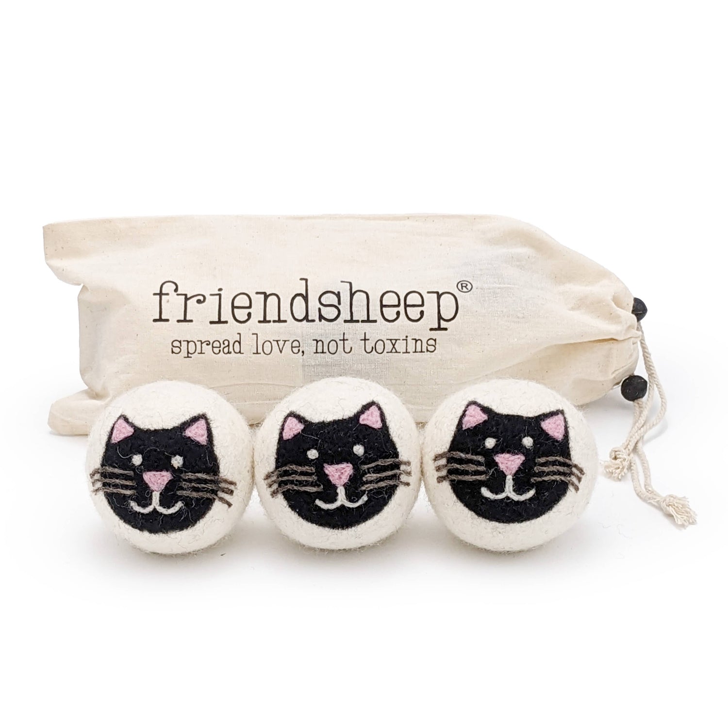 Black Cat Eco Wool Dryer Ball