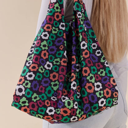 Flower Maze Print  Eco Friendly Reusable Tote Bag
