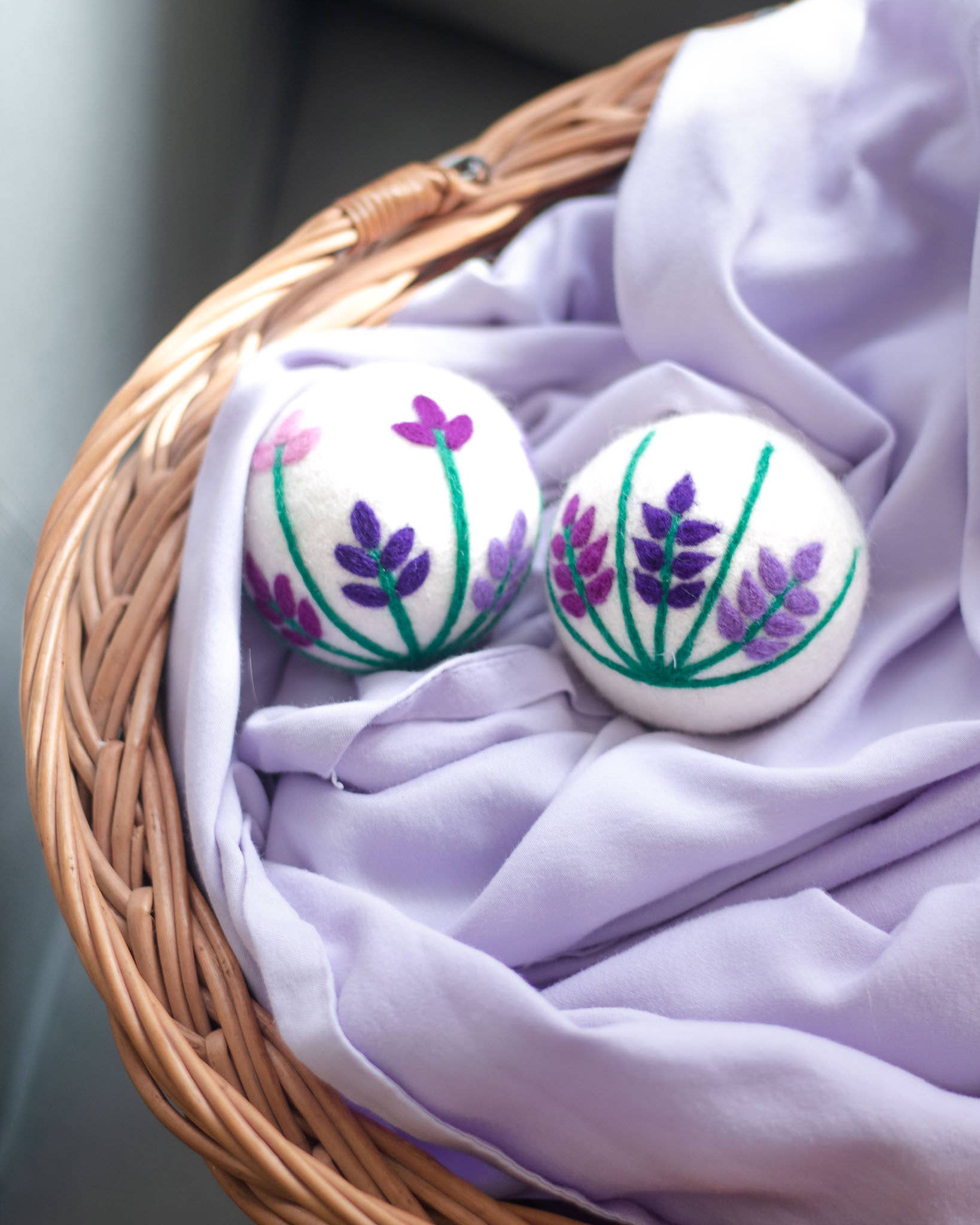 Lavender Fields Eco Wool Dryer Balls -(One)