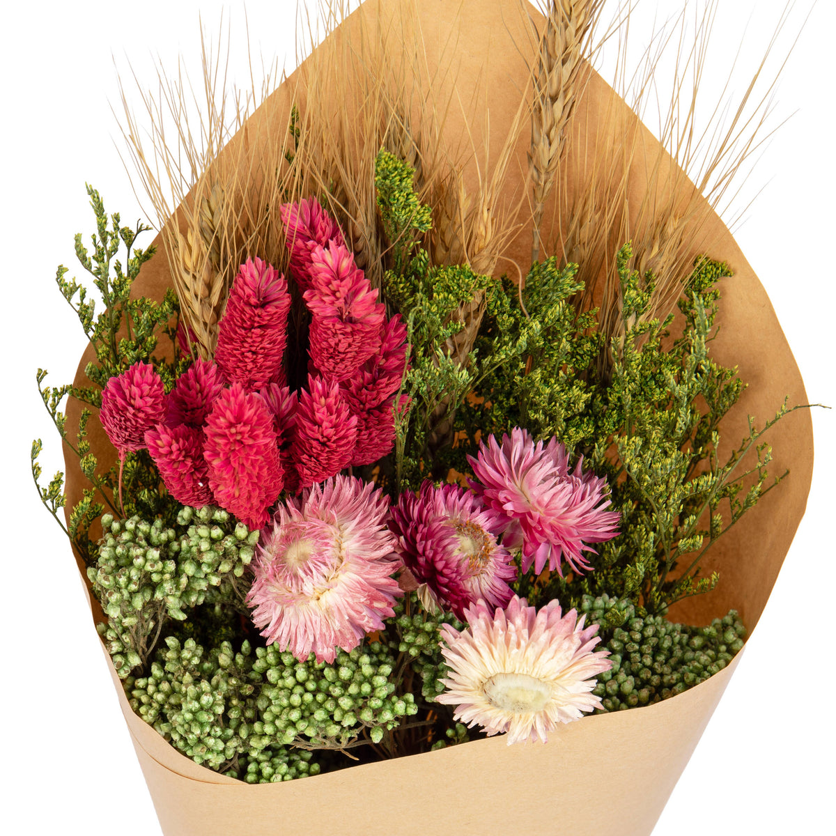 Pink Mixed Dried Flower Bouquet
