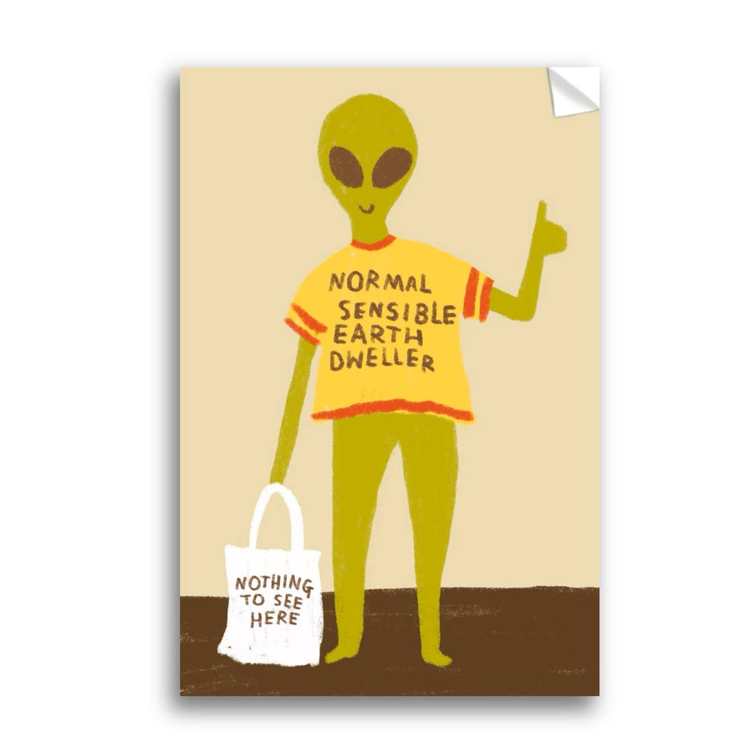 NORMAL SENSIBLE EARTH DWELLER Sticker