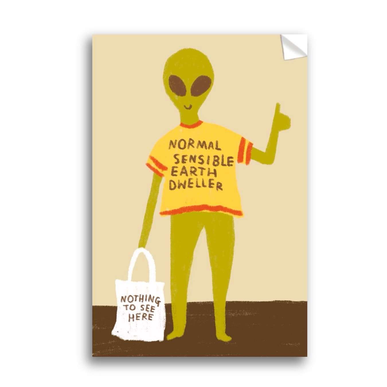 NORMAL SENSIBLE EARTH DWELLER Sticker