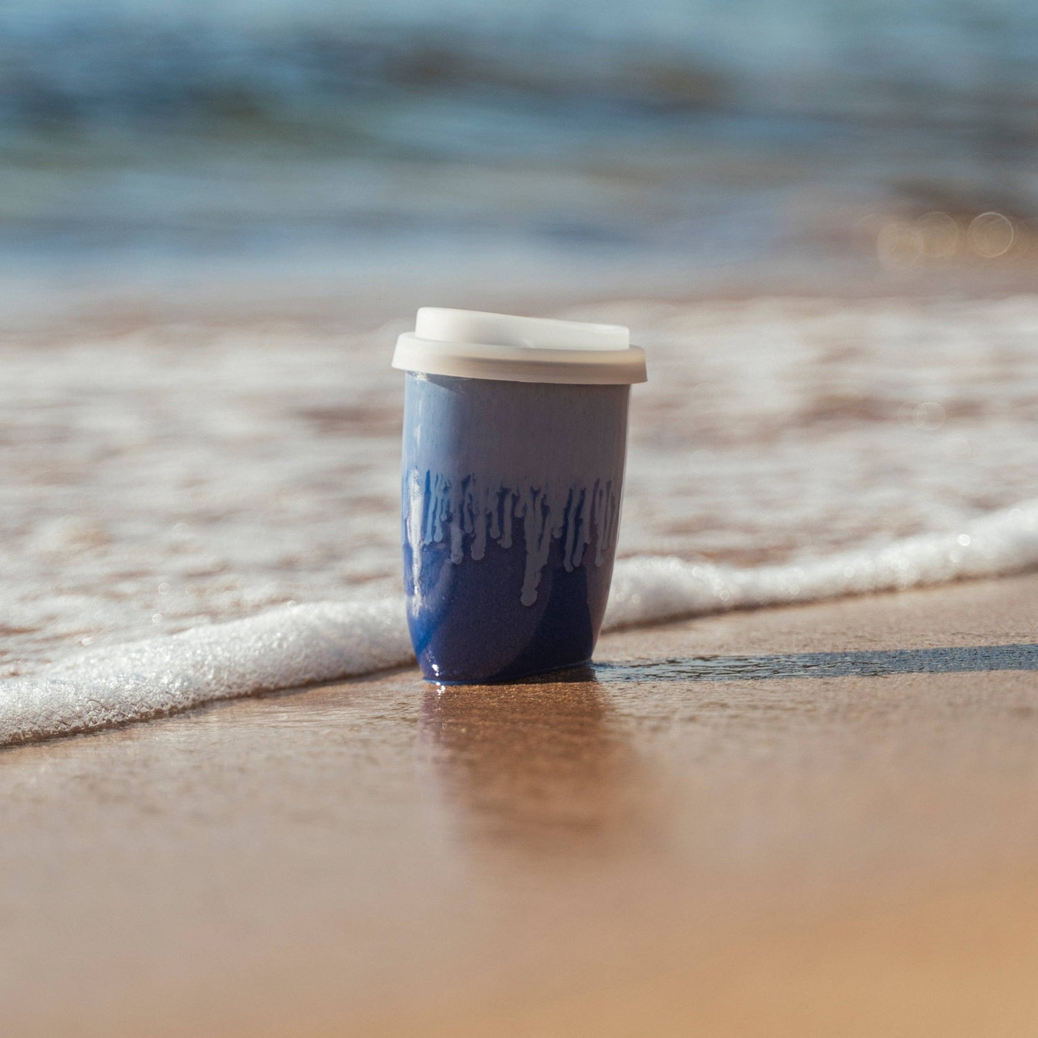 Neptune Ceramic Travel Mug – 12oz with Lid &amp; Sleeve