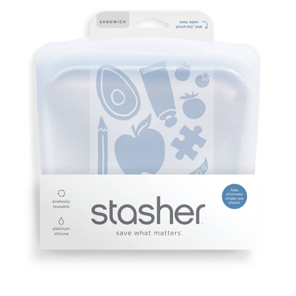 Sandwich Stasher Bag: Clear