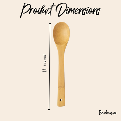 Bamboo Kitchen Utensil | Slotted Spatula