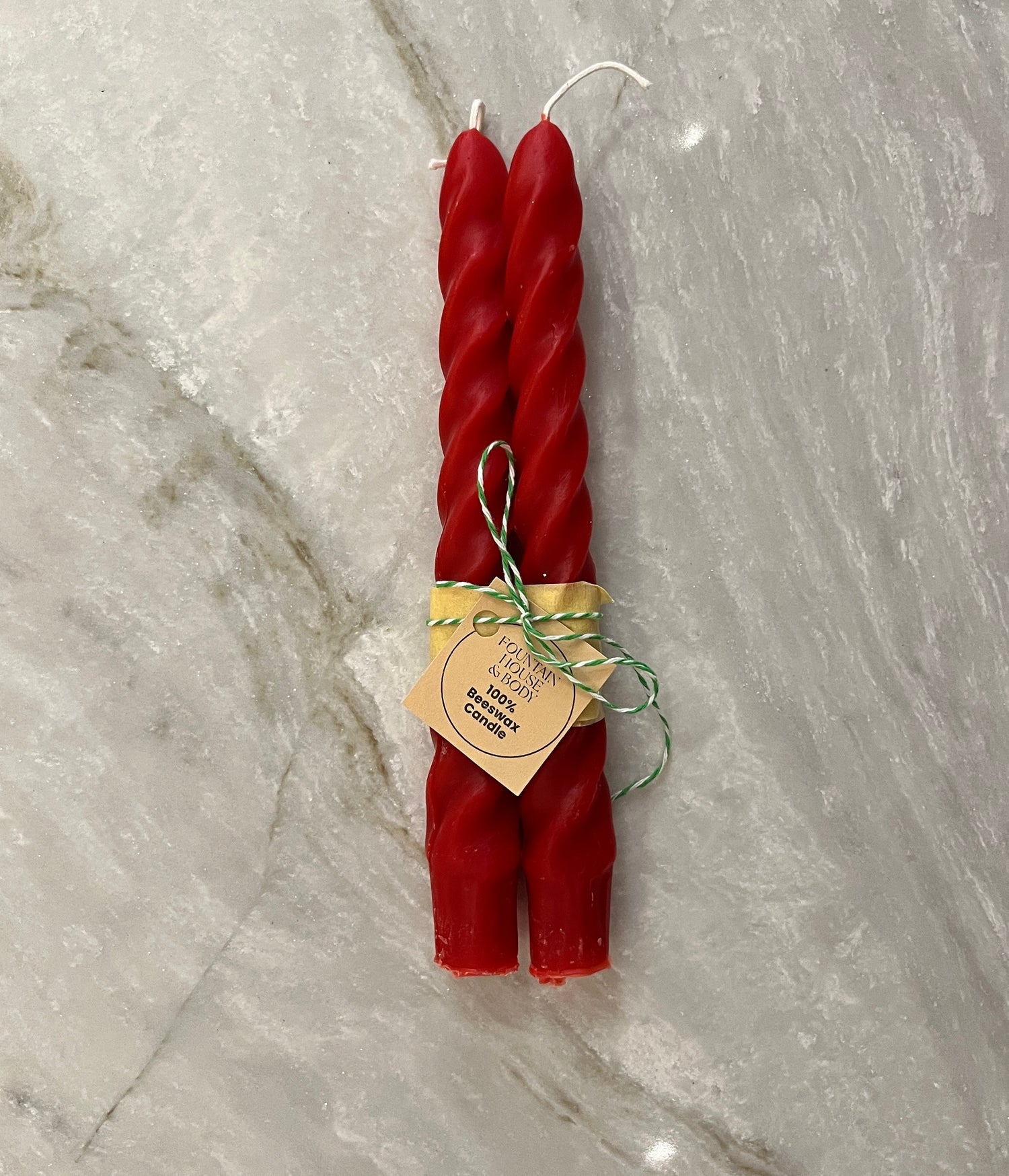 Beeswax Spiral Tapers Candle Set
