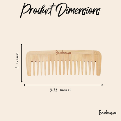 Bamboo Wide Tooth Comb