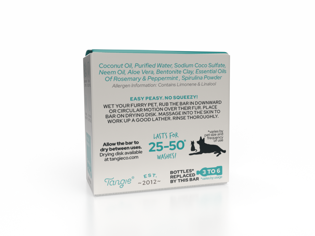 Tangie Rosemary Mint Pet Shampoo Bar – Refresh &amp; Soothe