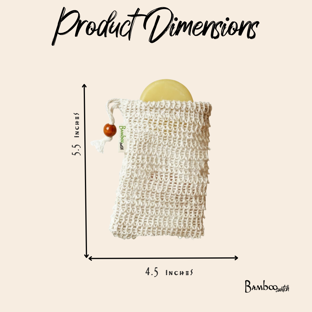 Compostable Sisal Soap Saver Bag | Summer Bestseller