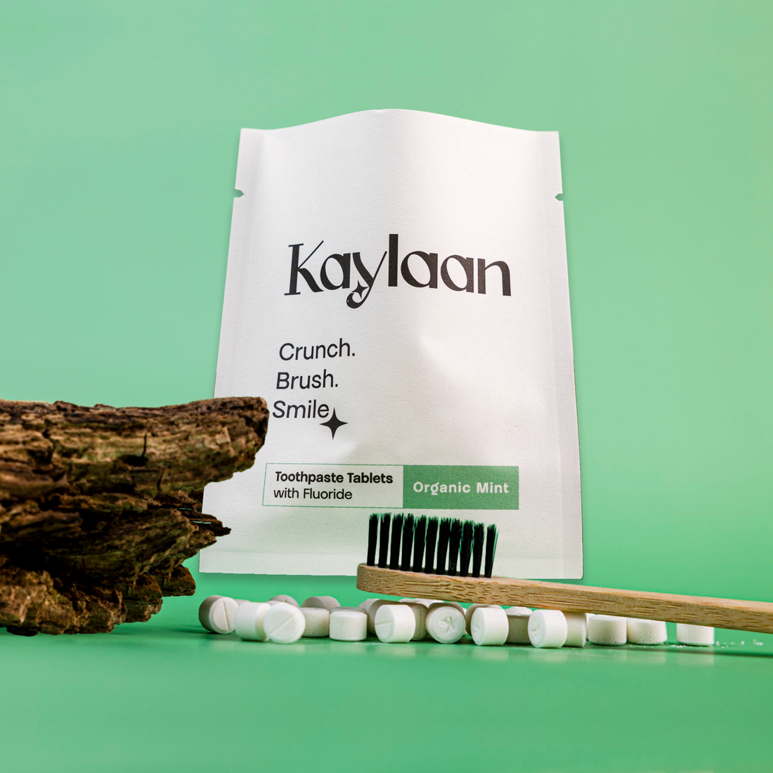 Kaylaan –Fluoride Toothpaste Tablets Refill| Mint |90 Count