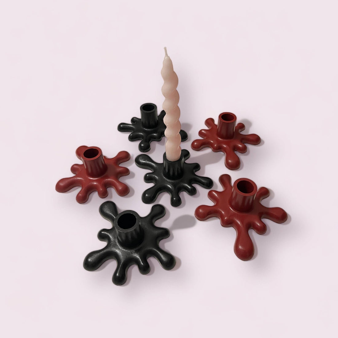 Funky Geometric Unique Tapered Candle Stick Holder