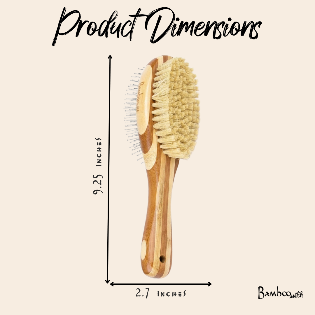 Bamboo Dog &amp; Pet Grooming Brush
