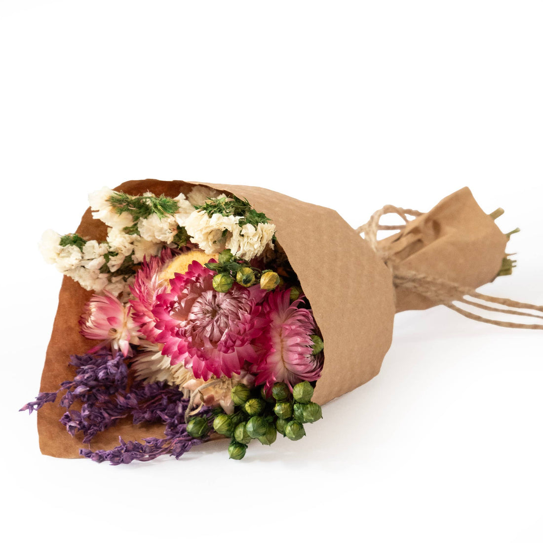 MINI Strawflower &amp; Larkspur Bouquet Bundle 