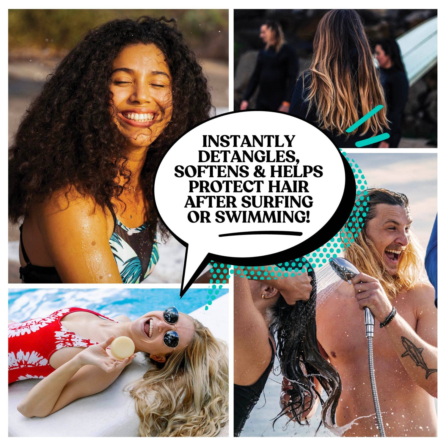 Dip Conditioner Bar &amp; After Swim Detangler - Tobacco &amp; Driftwood