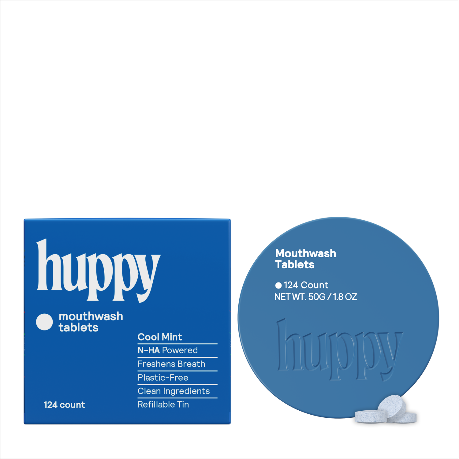 Alcohol-Free Cool Mint &amp; Fluoride-Free Mouthwash Tablets