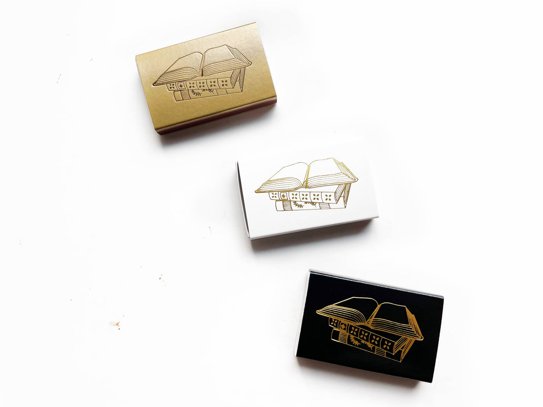 Book Lover Matchbox | Bibliophile Matches | Literary Candle