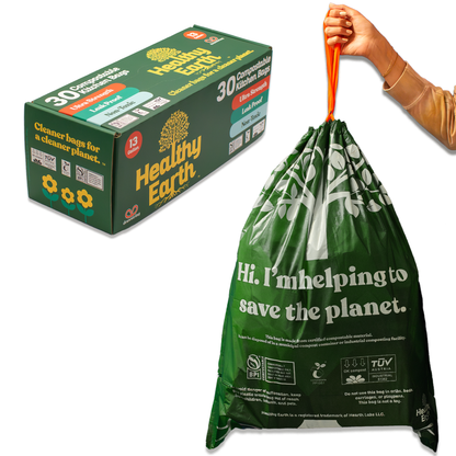 Healthy Earth 13 Gallon Compostable Trash Bags