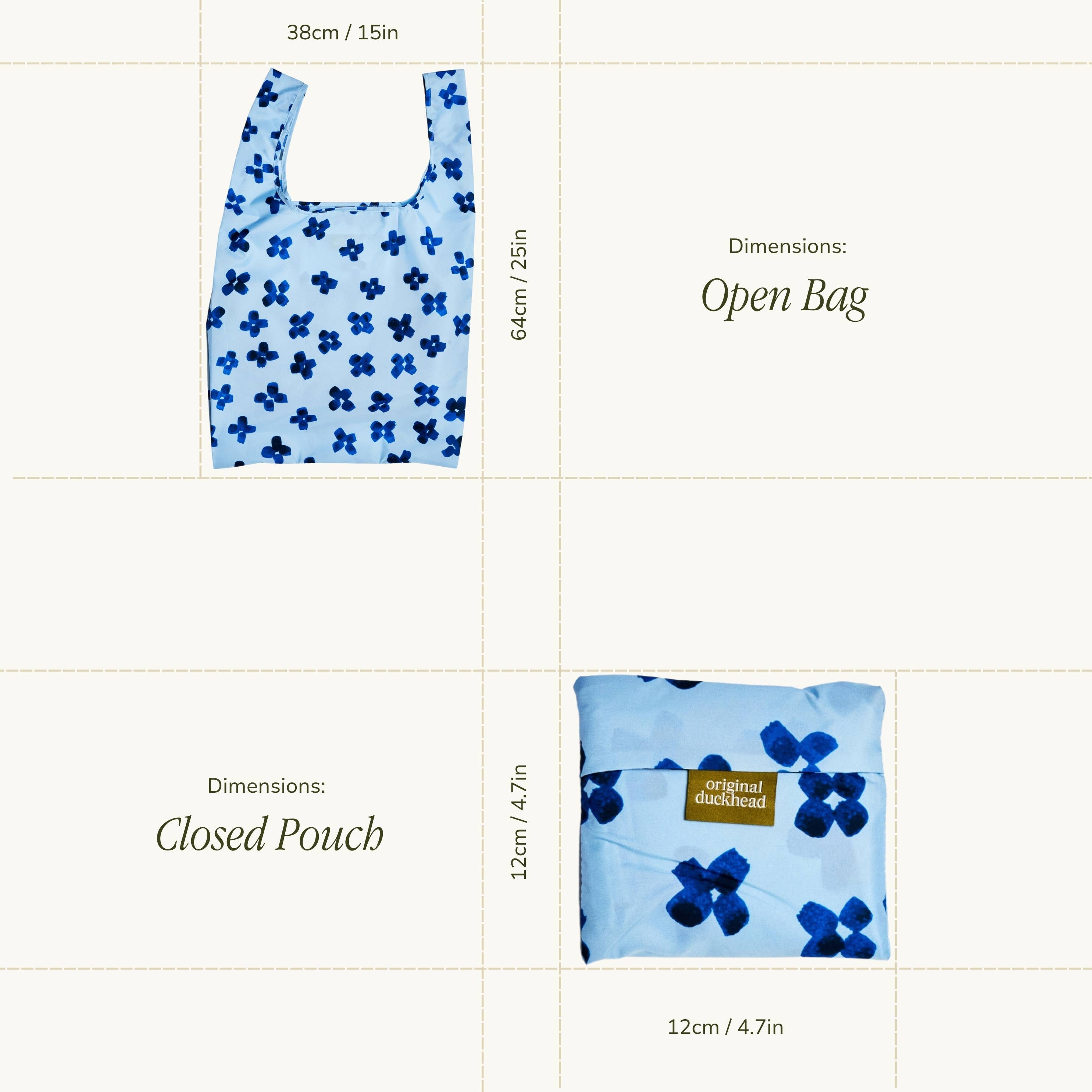 Floral Rain Reusable Eco Friendly Foldable Tote Bag