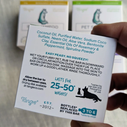 Tangie Rosemary Mint Pet Shampoo Bar – Refresh &amp; Soothe