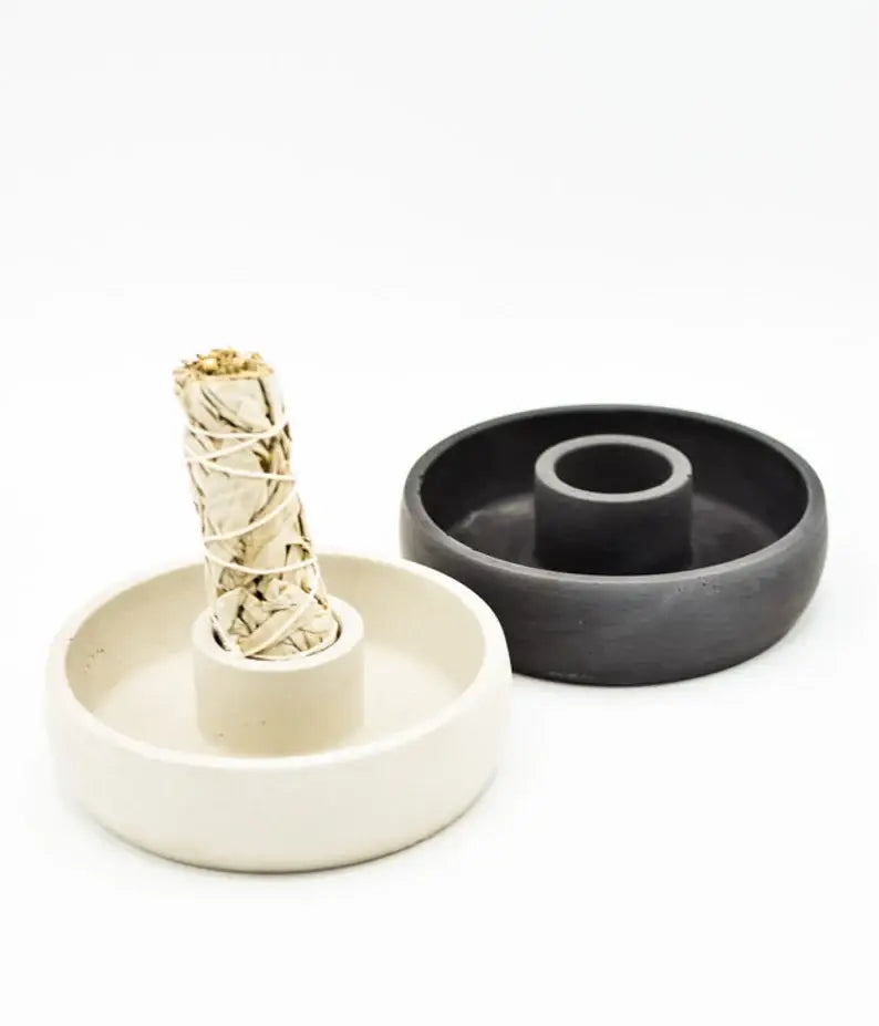 Concrete Smudge Stick Holder
