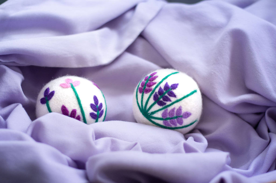 Lavender Fields Eco Wool Dryer Balls -(One)