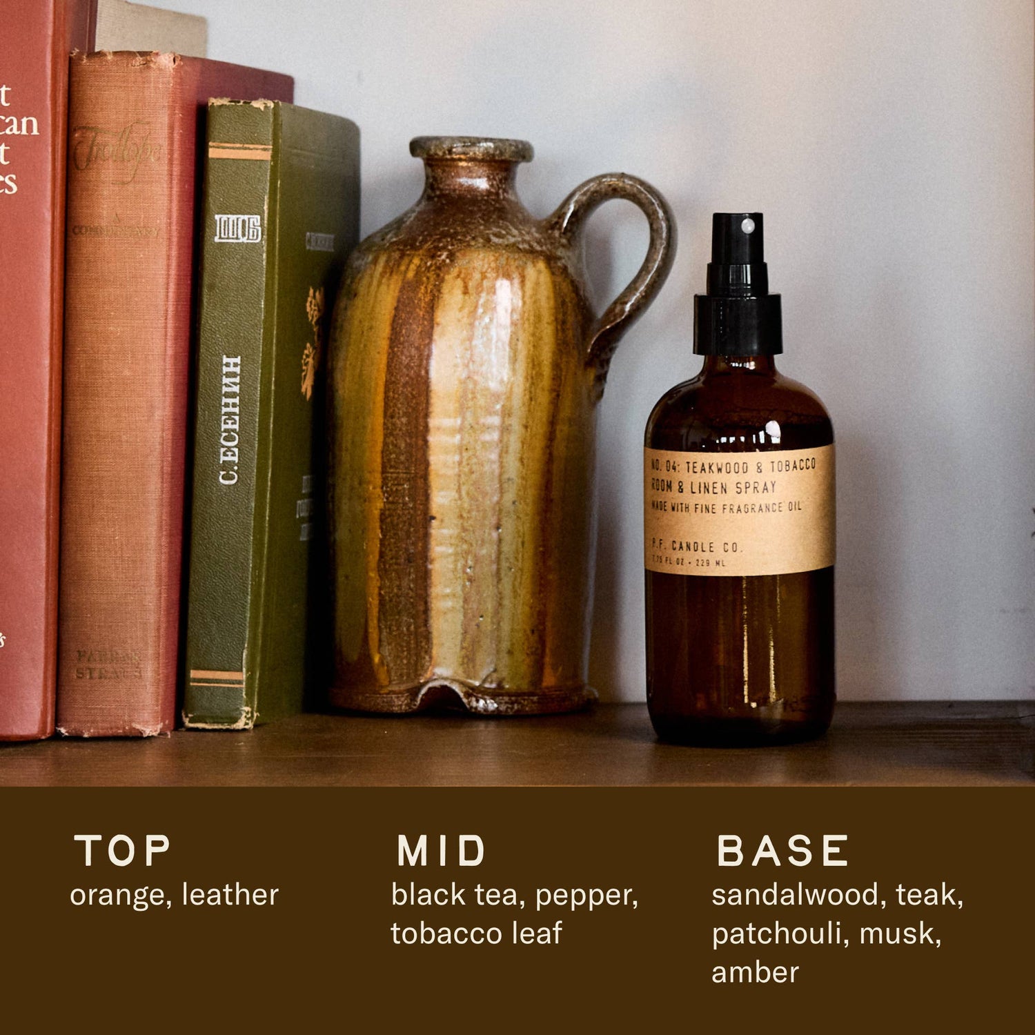 Teakwood &amp; Tobacco - 7.75 oz Room &amp; Linen Spray