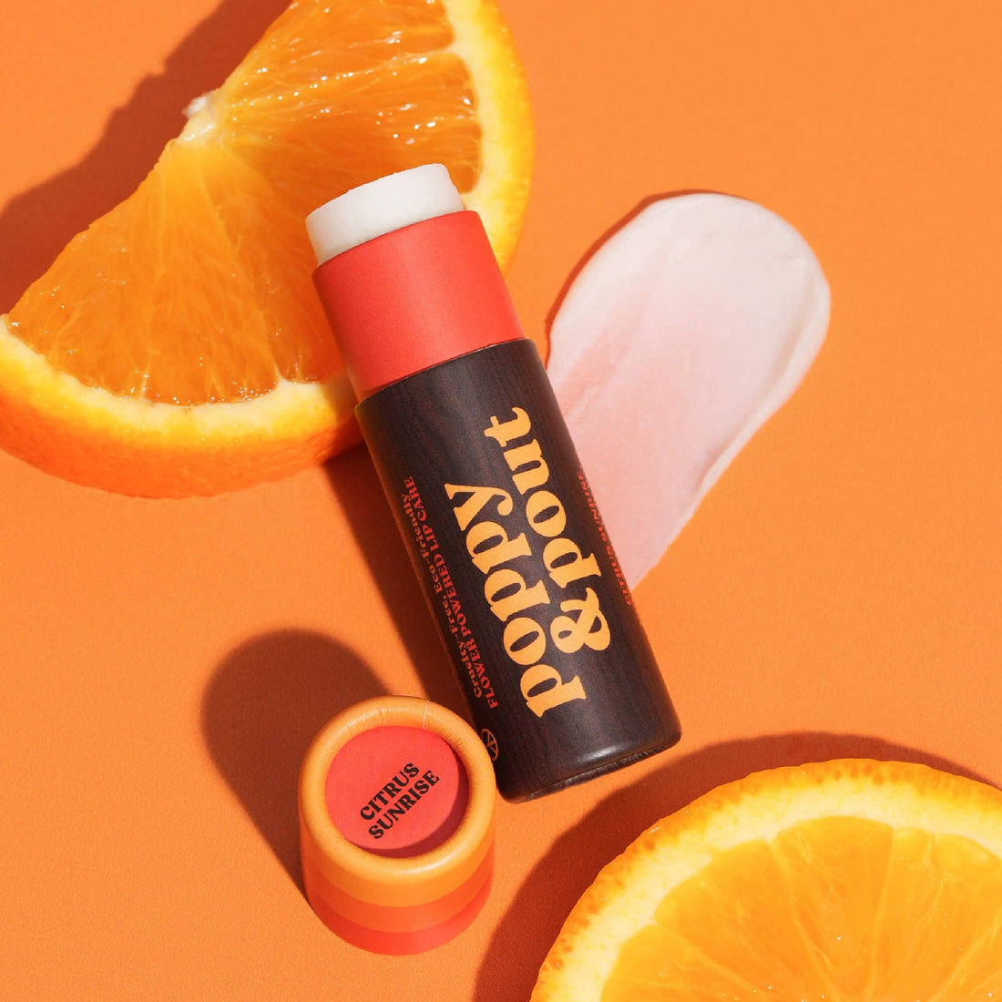 Poppy Lip Balm, Retro Surf, Citrus Sunrise
