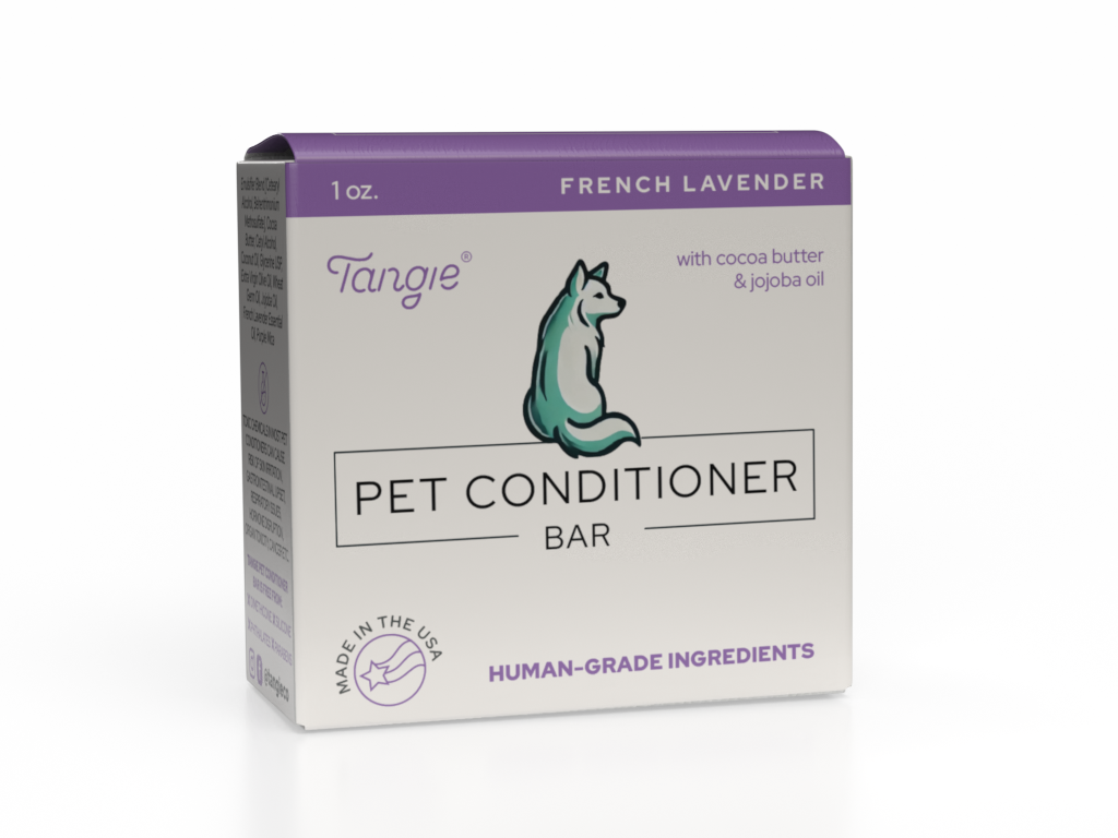 Tangie Lavender Pet Conditioner – Calming, Packaged Bar