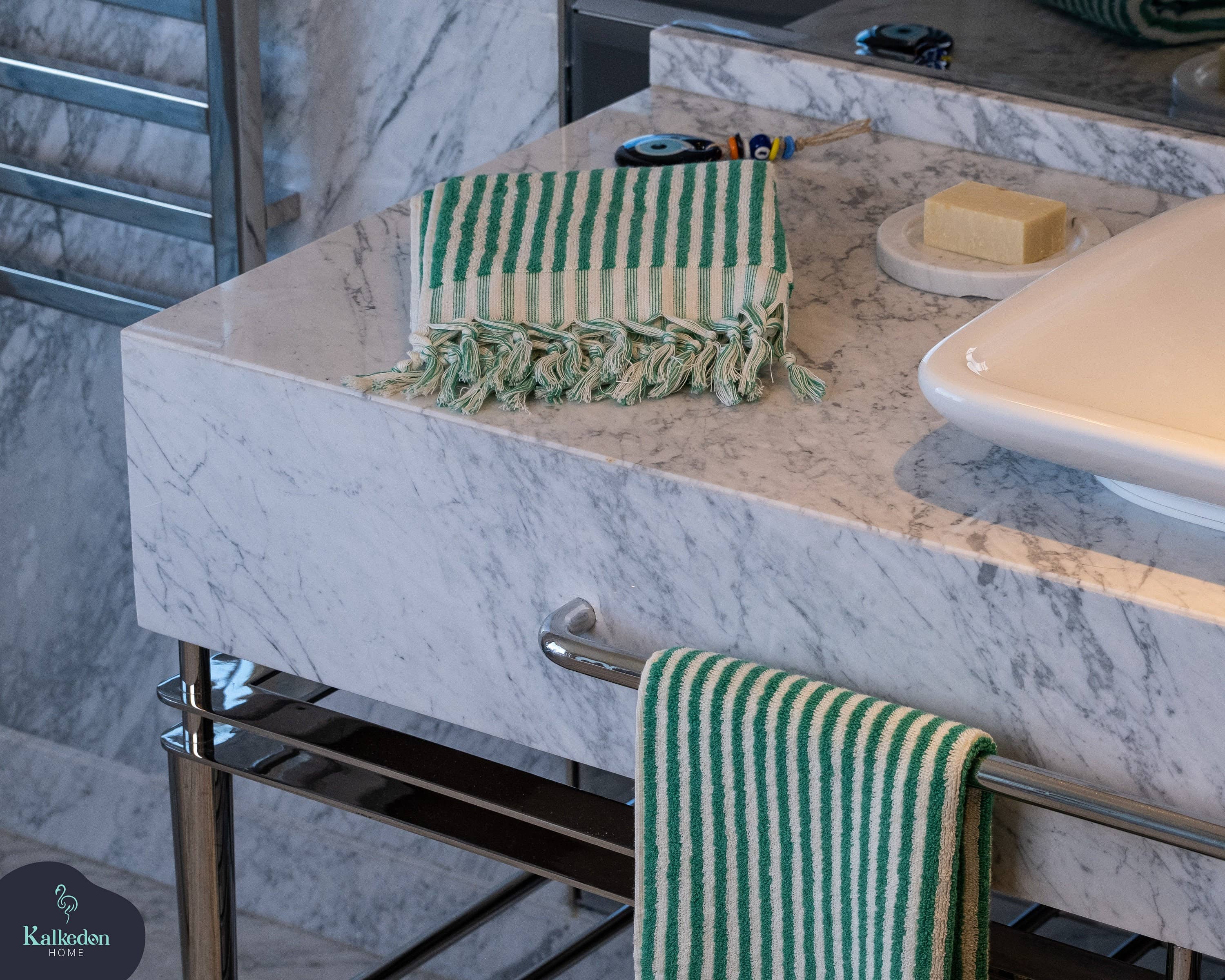Striped Hand Towel Rainbow