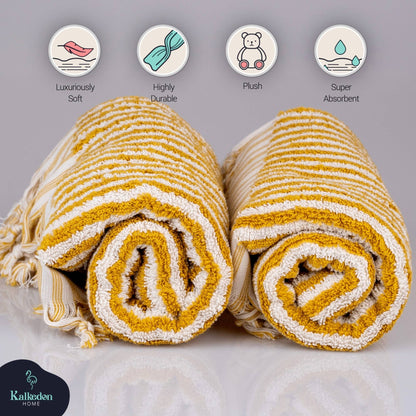 Striped Hand Towel Rainbow