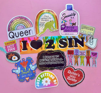 Gay Clippy Holographic Sticker