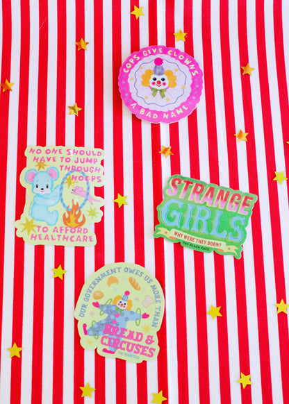 Jump Through Hoops for Healthcare Sticker