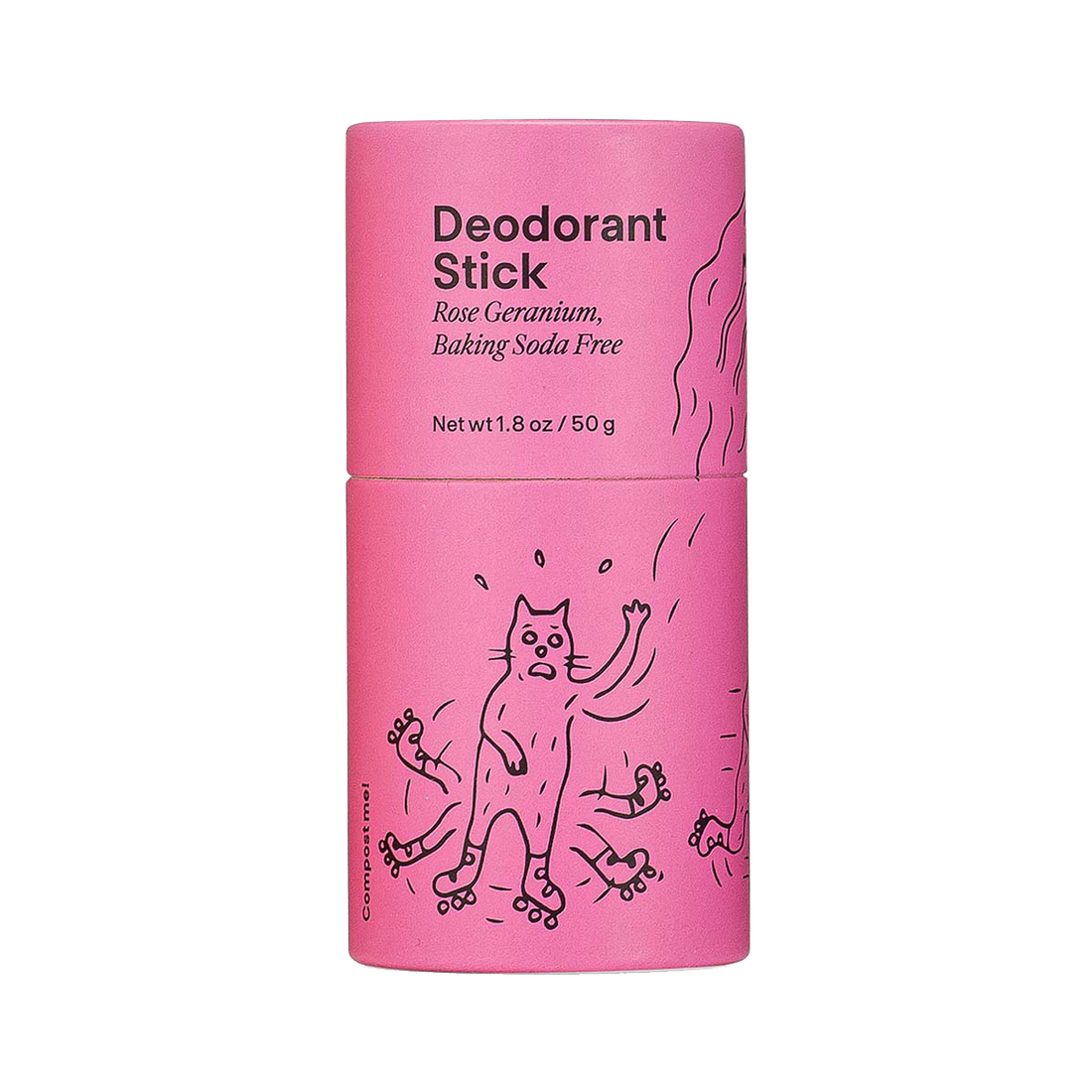 Rose Geranium Baking Soda Free Deodorant Stick