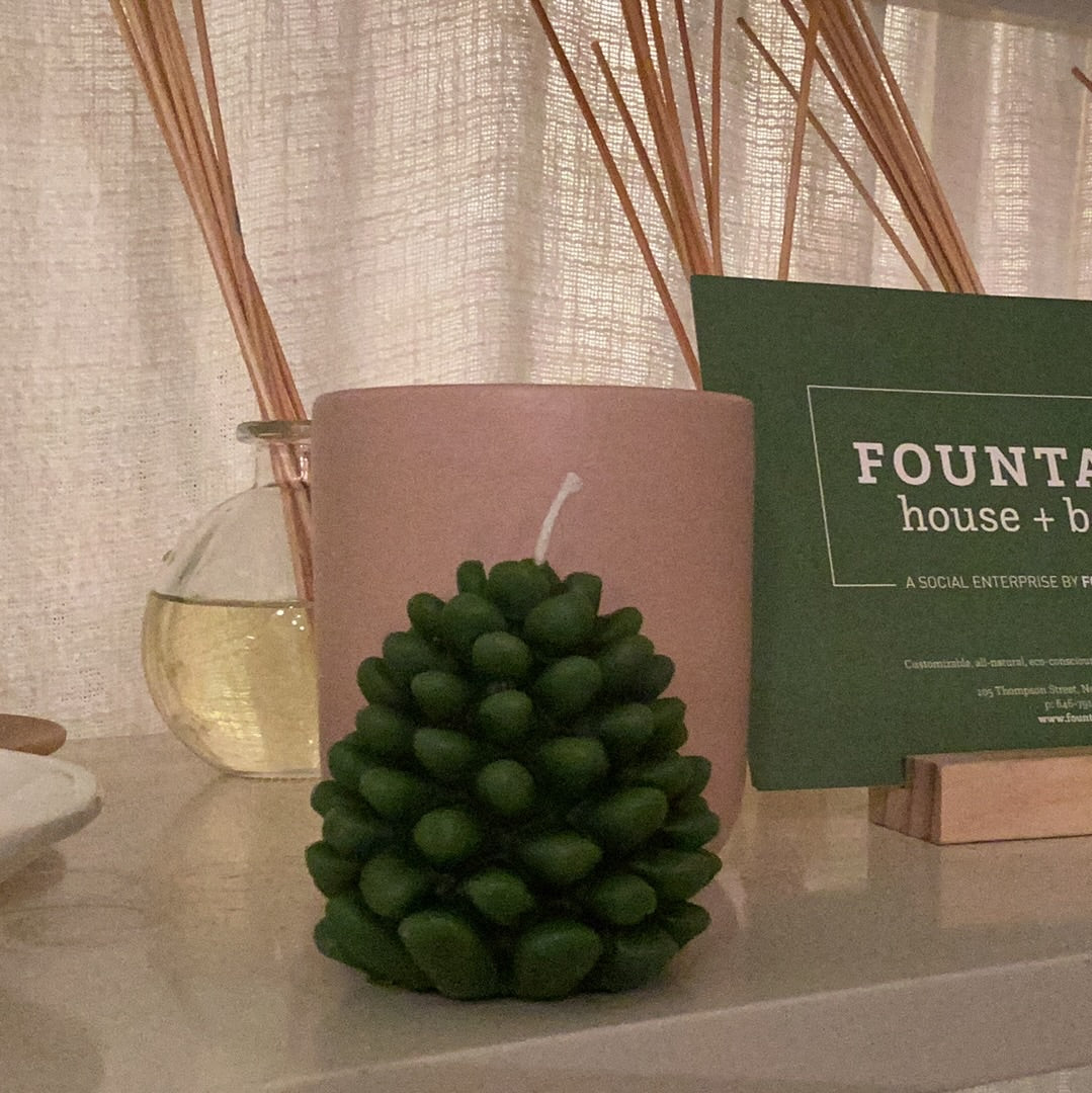 Beeswax Candle Pinecone