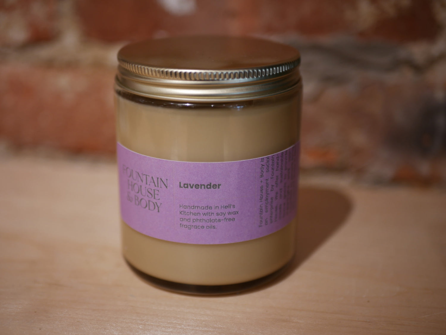 Hand Poured Soy Candle 7.2 oz --LAVENDER