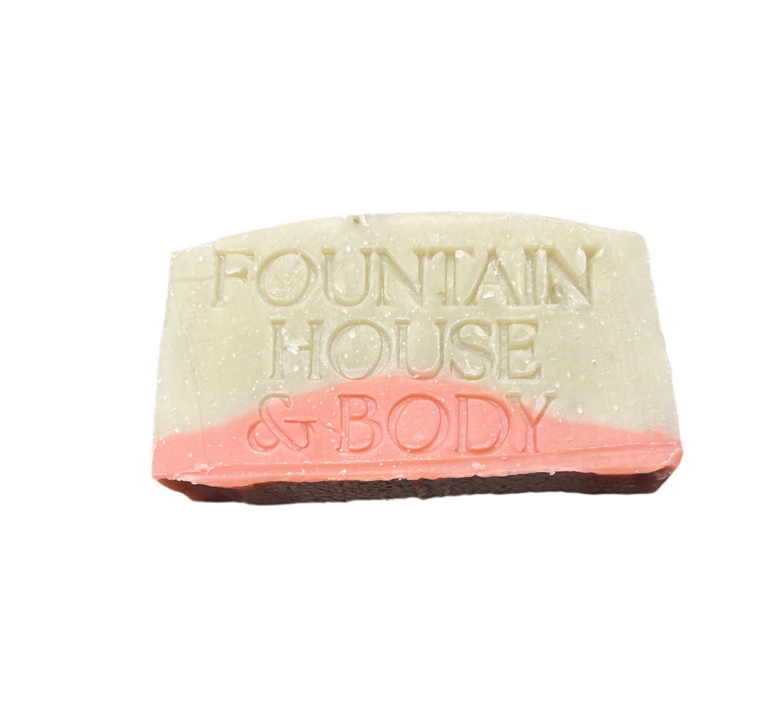 Unscented Green and Pink Clay Soap