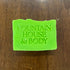 neon green bar of soap