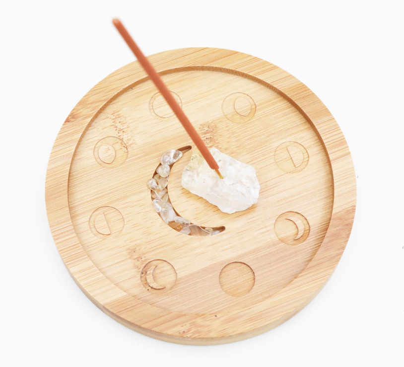 Incense Holder: Moon Phase Crystal