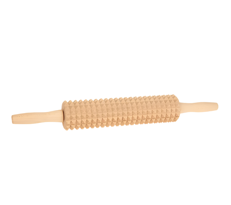 knobbed rolling pin for making swedish crackers