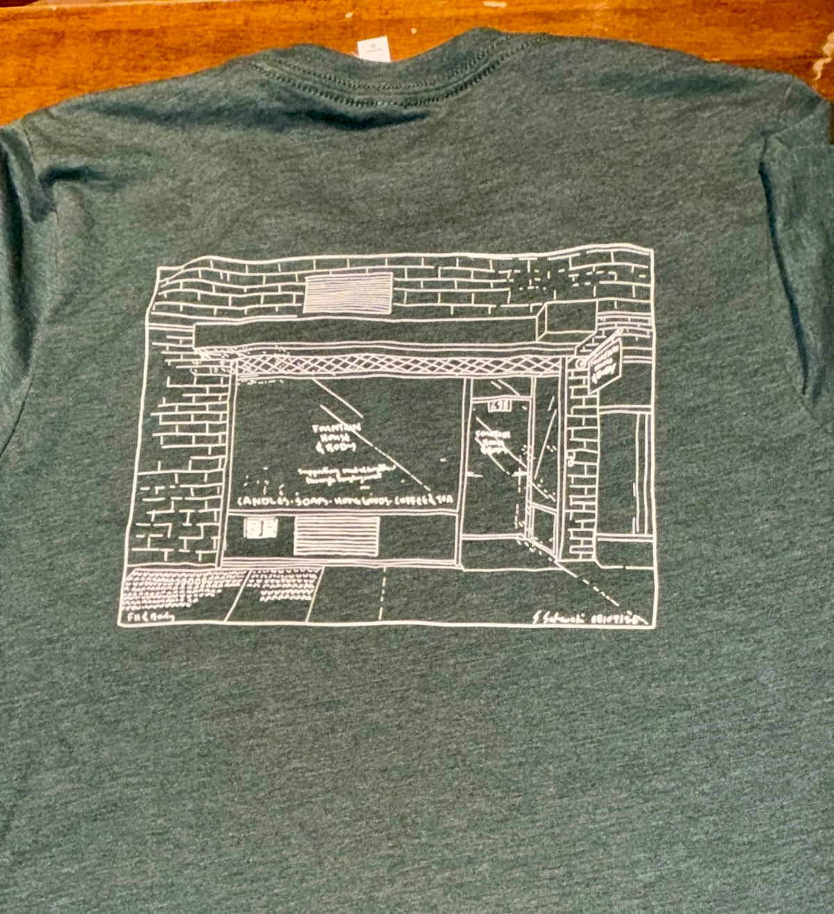 FH&amp;B shirt- storefront sketch