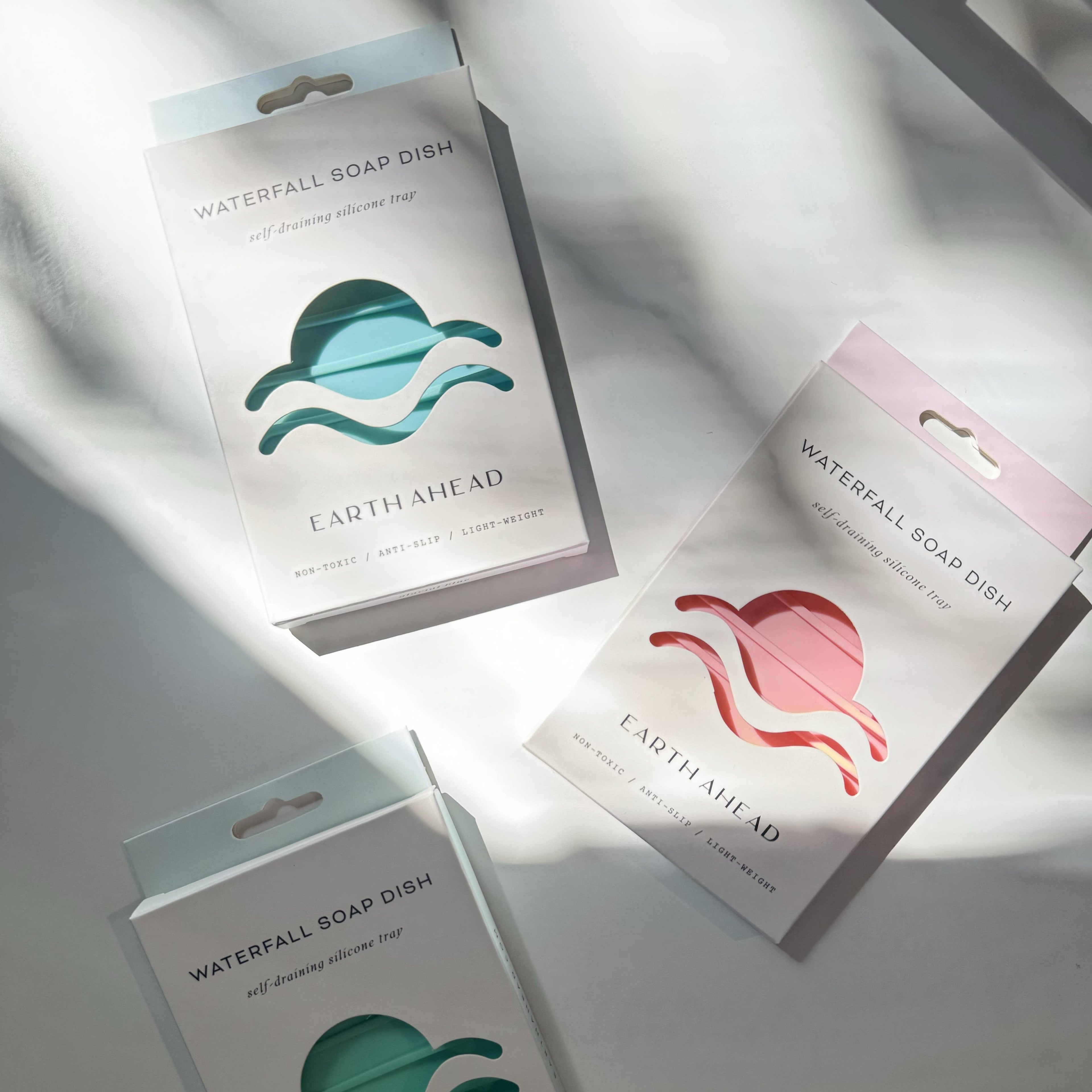 Waterfall Silicone Soap Dish - Pink