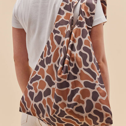 Taupe Ripples Eco-friendly Reusable Tote Bag