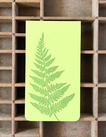 Fern jotter notepad