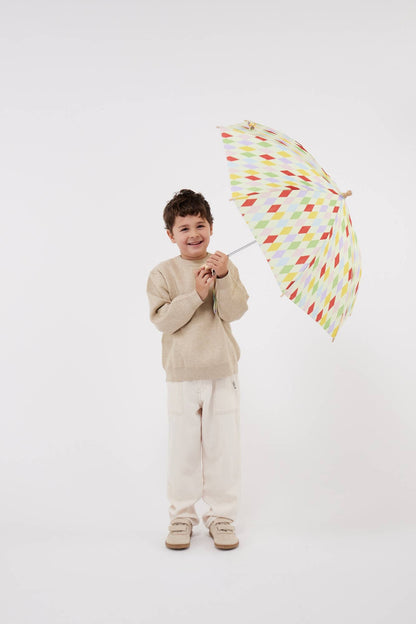 Harlequin Print Kids Eco-Friendly Duckling Umbrella