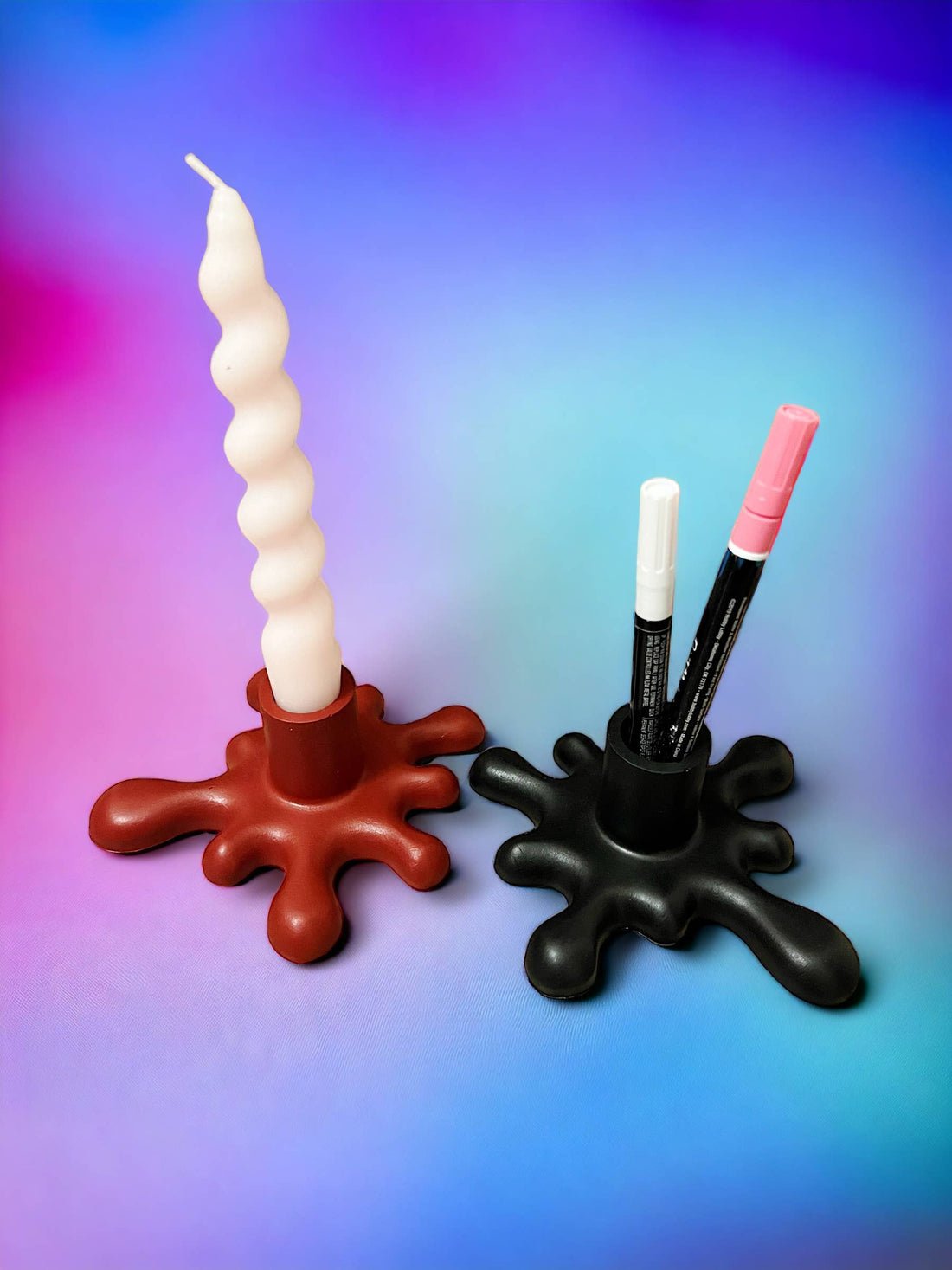 Funky Geometric Unique Tapered Candle Stick Holder