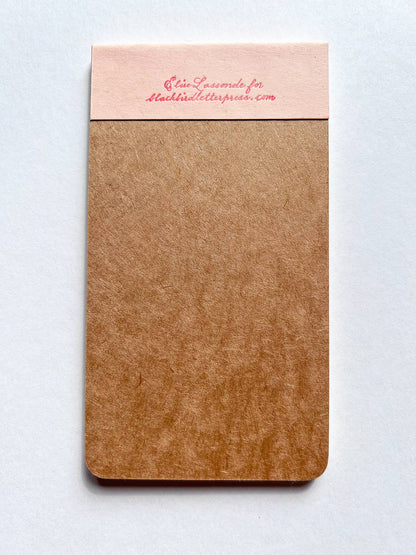 Bonnet Mushroom jotter notepad